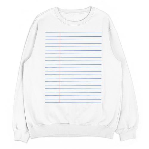Colleged Ruled Paper Lined Writer Student Professor Teacher Unisex Sweatshirt - teacherstshirts.com AU