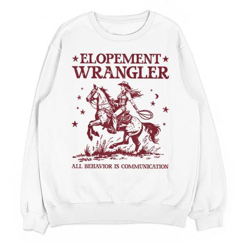 Elopement Wrangler Teacher ABA Behavior Support Cowboy Unisex Sweatshirt - teacherstshirts.com AU