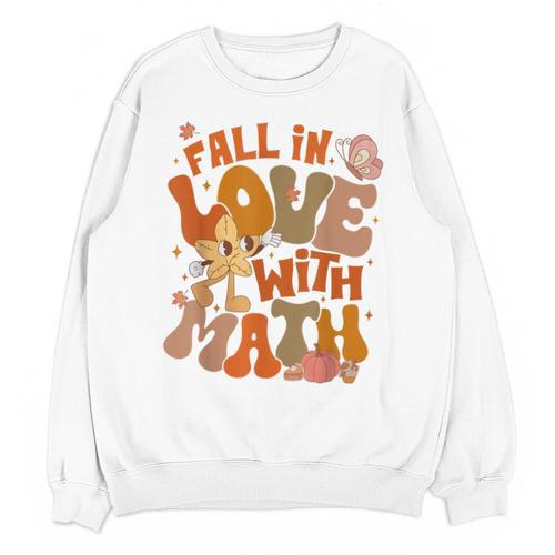 Fall In Love With Science Math Teacher Fall Thanksgiving Unisex Sweatshirt - teacherstshirts.com AU