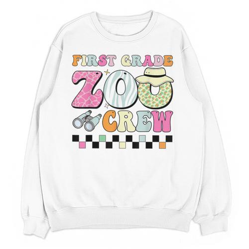 Field Zoo Trip Shirt For Teacher First Grade Crew For Men Women Kids Unisex Sweatshirt - teacherstshirts.com DE