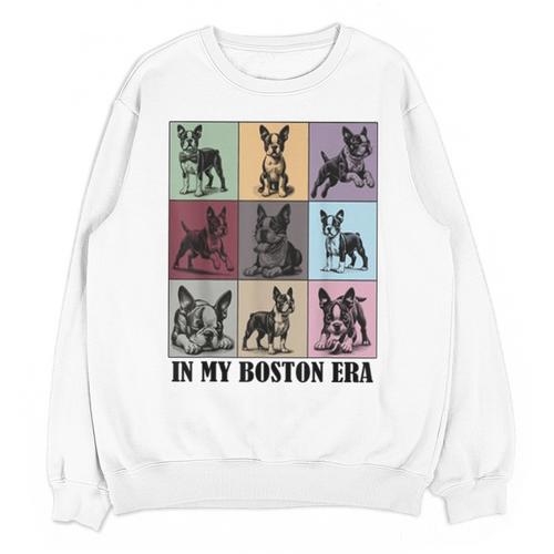 Funny Boston Terrier Quote In My Boston Terrier Era Cool Dog Men Women Unisex Sweatshirt - Bostonterriersmerch.com