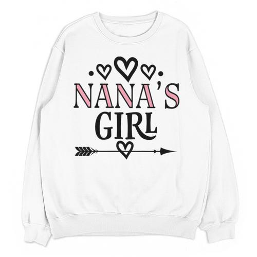 Granddaughter Nanas Girl Unisex Sweatshirt - Bostonterriersmerch.com