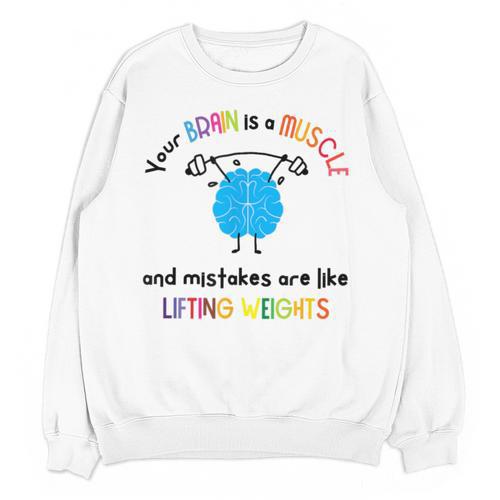 Growth Mindset Tee Teacher Quotes Men Women Kids Unisex Sweatshirt - teacherstshirts.com