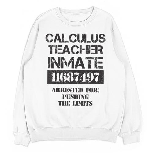 Halloween Calculus Teacher Prisoner Costume Unisex Sweatshirt - teacherstshirts.com