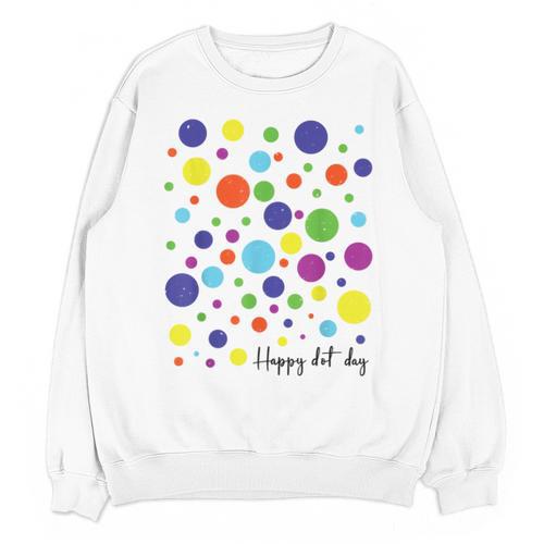 Happy Dot Day 2025 Polka Dot Boys Girls Kids Teacher Dot Day Unisex Sweatshirt - teacherstshirts.com