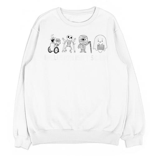 Inclusion Isn't Scary Halloween SLP Sped Teacher Unity Day Unisex Sweatshirt - teacherstshirts.com DE
