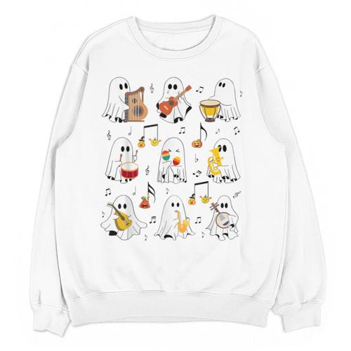 It's A Bootiful Day To Make Music Ghost Teacher Unisex Sweatshirt - teacherstshirts.com CA