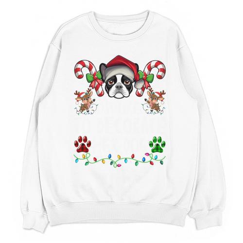 Most Likely Decorate Her Boston Terrier Dog Ugly Christmas Unisex Sweatshirt - Bostonterriersmerch.com