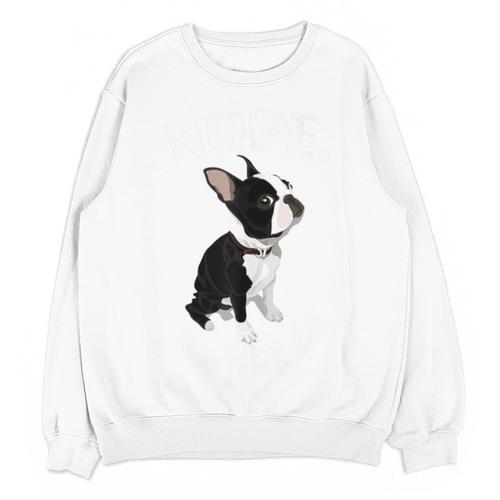 Love NOPE Boston Terrier Dog Lover Unisex Sweatshirt - Bostonterriersmerch.com