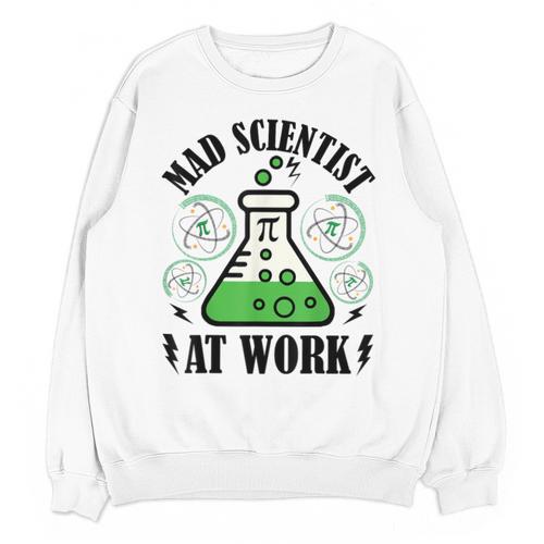 Mad Scientist Science Teacher Halloween Costume Teen Girls Unisex Sweatshirt - teacherstshirts.com UK