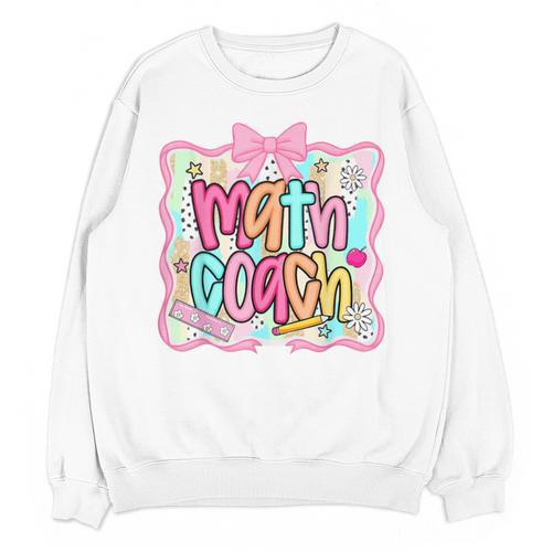 Math Coach Back To School Math Teacher Unisex Sweatshirt - teacherstshirts.com