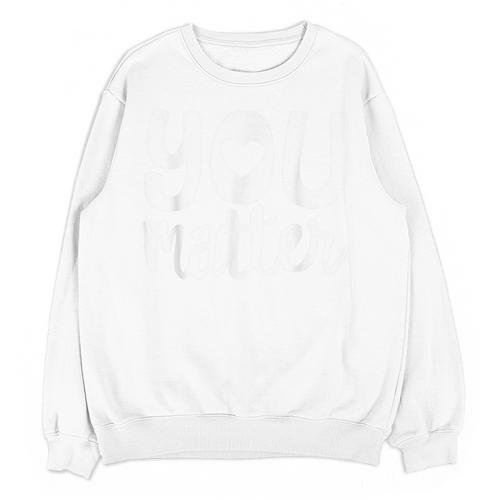 You Matter Teacher Kindness Child Counselor Heart Love Men Women Kids Unisex Sweatshirt - teacherstshirts.com AU
