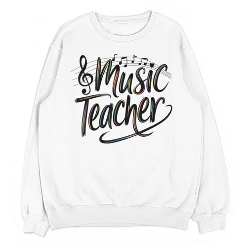 Music Teacher For Women Elementary First Day Of School Unisex Sweatshirt - teacherstshirts.com