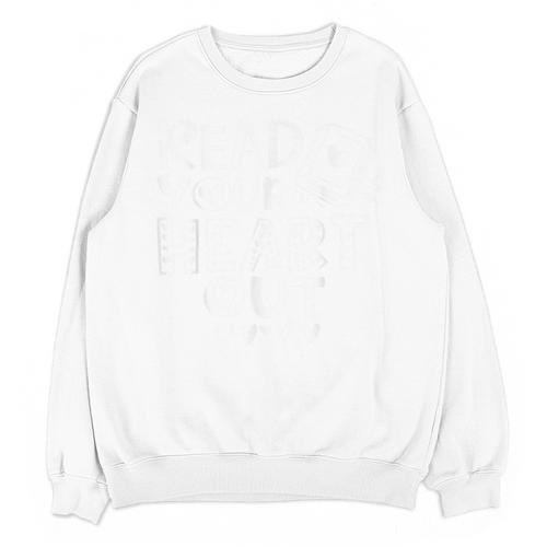 Read Your Heart Out Cute For Teacher Women Love Reading Book Unisex Sweatshirt - teacherstshirts.com UK