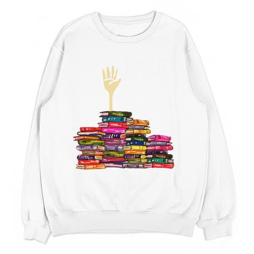 Reading Books Librarian Reader Nerd I'm Ok Teacher School Unisex Sweatshirt - teacherstshirts.com DE