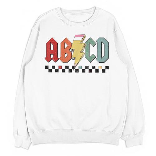 Rock Abcd Back To School Abcd Preschool Teacher Appreciation Unisex Sweatshirt - teacherstshirts.com AU