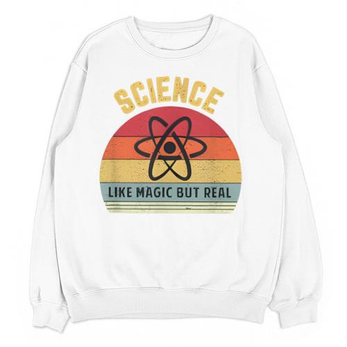 Science Like Magic But Real Science Teacher Graphics Geek Unisex Sweatshirt - teacherstshirts.com