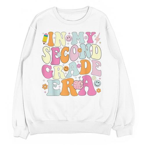 In My Second Grade Era 2nd Grade Girl Teacher Back To School Unisex Sweatshirt - teacherstshirts.com