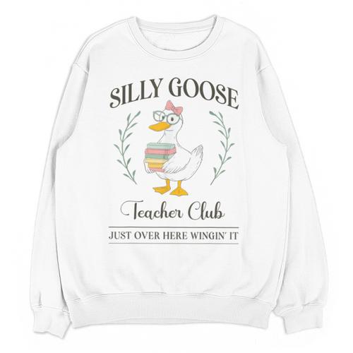 Silly Goose Teacher Club Unisex Sweatshirt - teacherstshirts.com AU