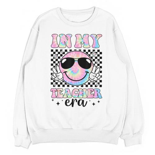 In My Teacher Era Groovy Tie Dye Back To School Cute Teacher Unisex Sweatshirt - teacherstshirts.com DE