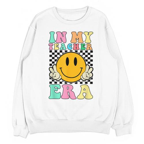 In My Teacher Era Retro Back To School Teacher Student Unisex Sweatshirt - teacherstshirts.com
