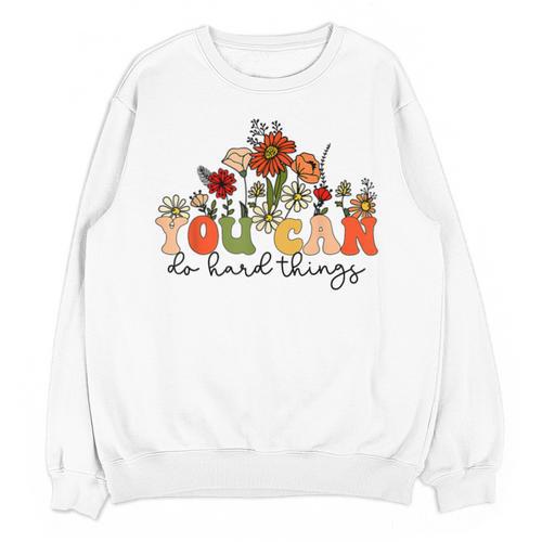 Test Day Teacher Shirt You Can Do Hard Things Women Kids Unisex Sweatshirt - teacherstshirts.com UK
