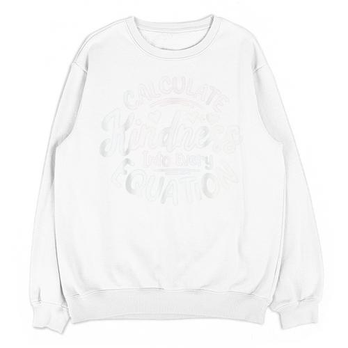 Unity Day Anti Bullying Calculate Kindness Math Teacher Kids Unisex Sweatshirt - teacherstshirts.com