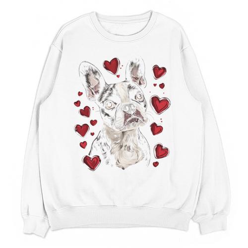 Valentine's Day Boston Terrier Unisex Sweatshirt - Bostonterriersmerch.com