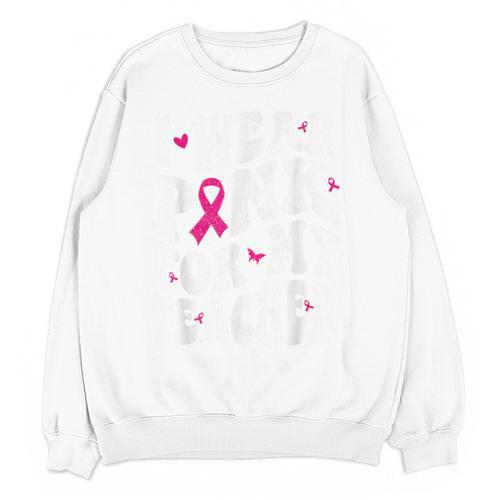I Wear Pink For My Teacher Breast Cancer Awareness Support Men Women Unisex Sweatshirt - teacherstshirts.com UK