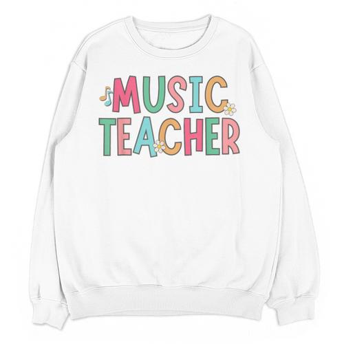 Women Music Teacher First Day Of School Elementary School Unisex Sweatshirt - teacherstshirts.com