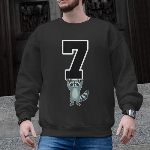 6 7 Matching Teachers Halloween Costume Raccoon Men Graphic Sweatshirt - teacherstshirts.com AU