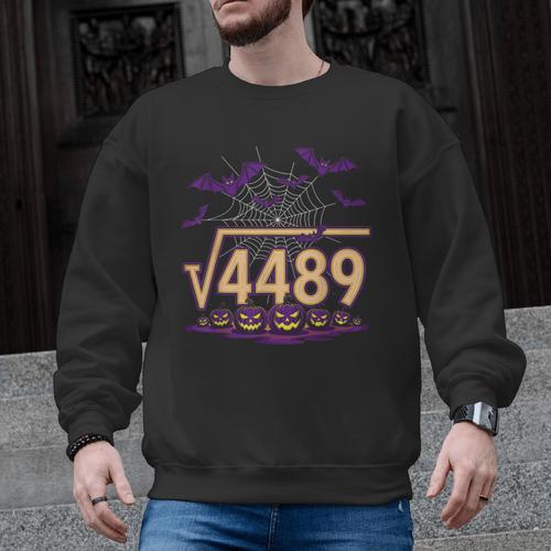 67 Meme Math Teacher Square Root 4489 Halloween Men Graphic Sweatshirt - teacherstshirts.com