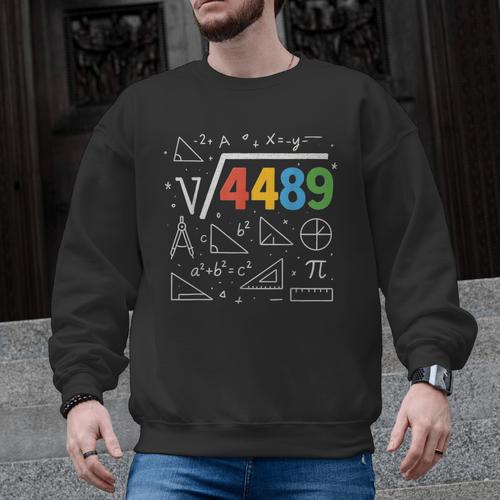 67 Meme Square Root 4489 Slang Six Seven Math Teacher Men Graphic Sweatshirt - teacherstshirts.com