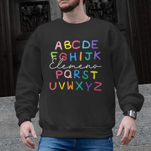 ABC Elemeno Kindergarten Teacher Boy Girl Kid Back To School Men Graphic Sweatshirt - teacherstshirts.com