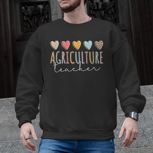 AG Teacher Future Farmer Agriculture Teacher Men Graphic Sweatshirt - teacherstshirts.com