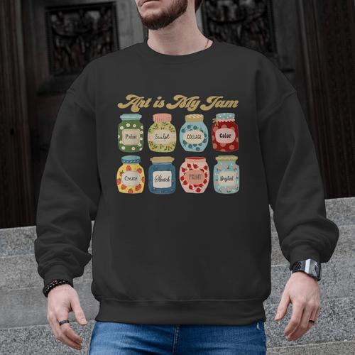 Art Is My Jam Art Teacher Specials Team Steam Teacher Men Graphic Sweatshirt - teacherstshirts.com DE