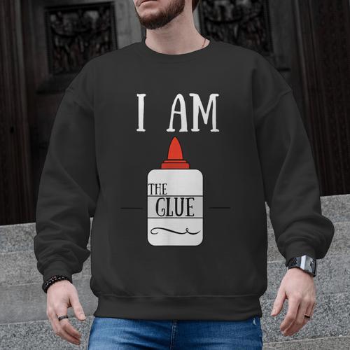 Art Teacher T-Shirt I Am The Glue Men Graphic Sweatshirt - teacherstshirts.com UK