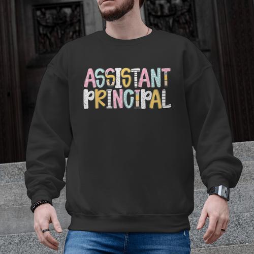 Assistant Principal Back To School Teacher Appreciation Men Graphic Sweatshirt - teacherstshirts.com