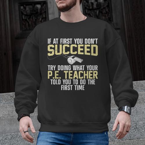 Best PE Teacher Art For Men Women Physical Education Teacher Men Graphic Sweatshirt - teacherstshirts.com UK