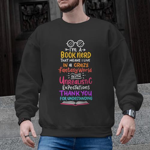 Books Reading English Teacher Student For Men Women Kids Men Graphic Sweatshirt - teacherstshirts.com UK
