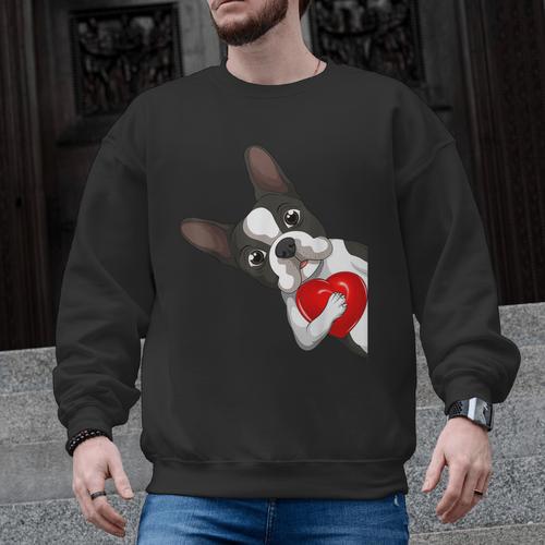 Boston Terrier Bostie Dog Kids Women Girls Men Graphic Sweatshirt - Bostonterriersmerch.com