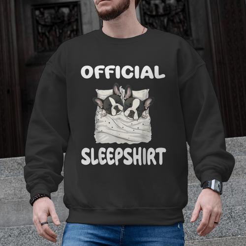 Boston Terrier Dog Official Sleepshirt Pajamas Nightgown For Men Women Girls Kids Men Graphic Sweatshirt - Bostonterriersmerch.com