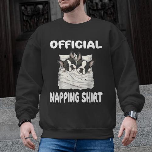 Boston Terrier Dog Official Sleepshirt Pajamas Nightgown For Men Women Kids Men Graphic Sweatshirt - Bostonterriersmerch.com
