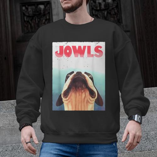 Boston Terriers Jowls Dog Mom Dog Dad Men Graphic Sweatshirt - Bostonterriersmerch.com