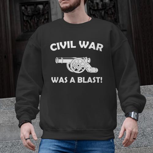 Civil War It Was A Blast History Teacher T-Shirt Men Graphic Sweatshirt - teacherstshirts.com AU