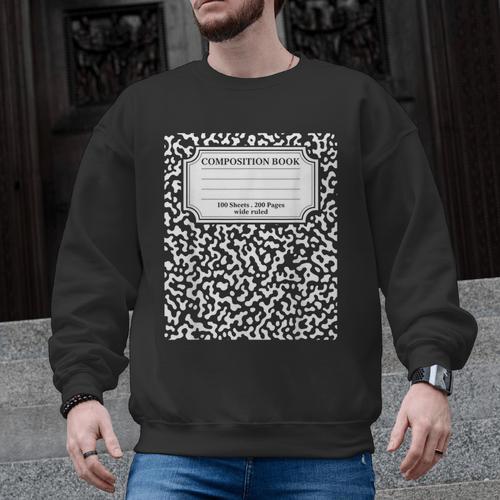 Composition Notebook Matching Group Halloween Teachers Men Graphic Sweatshirt - teacherstshirts.com