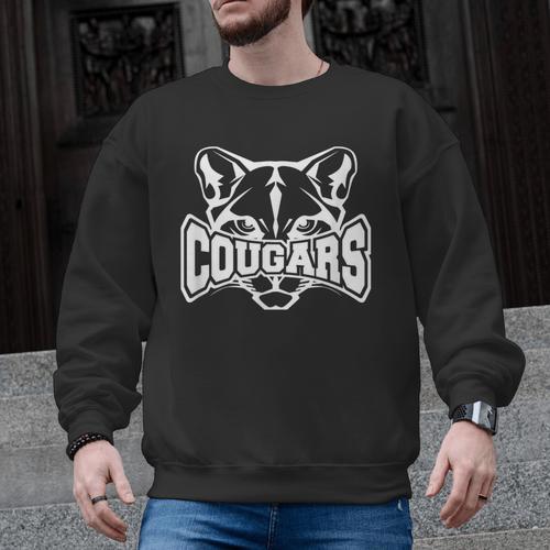 Cougars Teacher Student School Sports Fan Team Spirit Men Graphic Sweatshirt - teacherstshirts.com DE