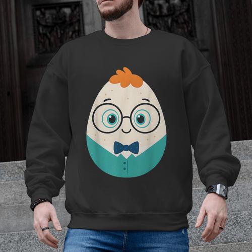 Cute Good Egg Teacher Halloween Costume Food Group Men Graphic Sweatshirt - teacherstshirts.com