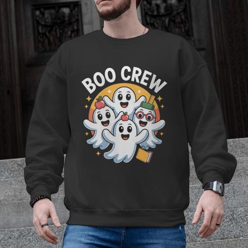 Cute Group Matching Teachers Halloween Men Graphic Sweatshirt - teacherstshirts.com