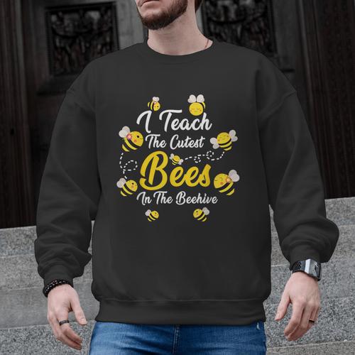 Cute I Teach The Cutest Bees In The Beehive Teacher's Day For Men Women Kids Men Graphic Sweatshirt - teacherstshirts.com AU